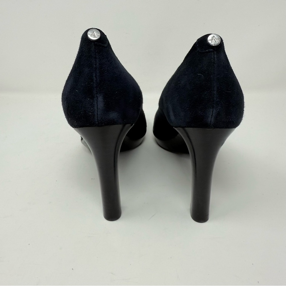New Aquatalia Raysa Suede Stiletto Platform Pump Blue Sz 7 - Picture 7 of 16